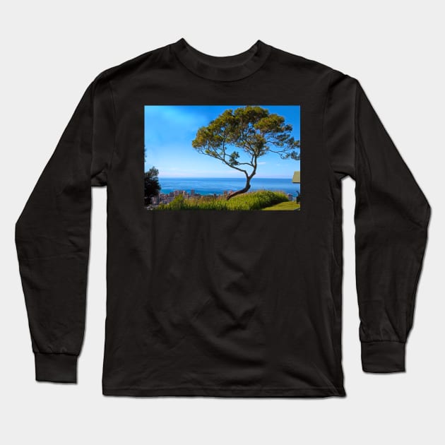 Tree at Punchbowl Hawaii Long Sleeve T-Shirt by EileenMcVey